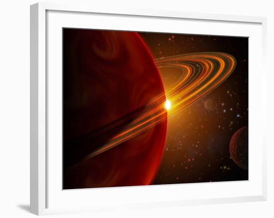 This is an Artist's Concept of Giant Planet Recently Discovered Orbiting the Sun-Like Star 79 Ceti-Stocktrek Images-Framed Photographic Print