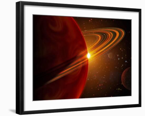 This is an Artist's Concept of Giant Planet Recently Discovered Orbiting the Sun-Like Star 79 Ceti-Stocktrek Images-Framed Photographic Print