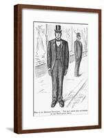 This Is an English Detective, 1888-null-Framed Giclee Print