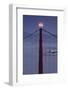 This is Halloween, Golden Gate Bridge, Harvest Moon, San Francisco-Vincent James-Framed Photographic Print