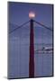 This is Halloween, Golden Gate Bridge, Harvest Moon, San Francisco-Vincent James-Mounted Photographic Print