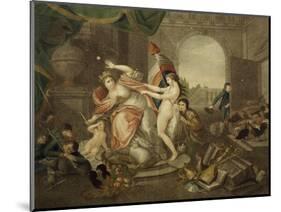This Is Italy in Mournful Era of First Invasion, 1796, Allegory, Italy-null-Mounted Giclee Print