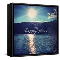 This Is My Happy Place 3-Kimberly Glover-Framed Stretched Canvas