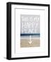 This Is My Happy Place (Beach)-Leah Flores-Framed Giclee Print