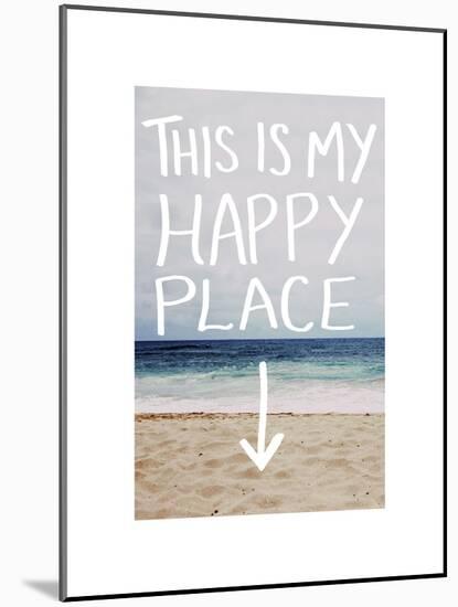 This Is My Happy Place (Beach)-Leah Flores-Mounted Giclee Print