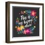 This Is My Happy Place-Joan Coleman-Framed Art Print