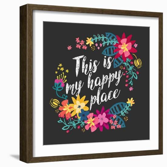 This Is My Happy Place-Joan Coleman-Framed Art Print