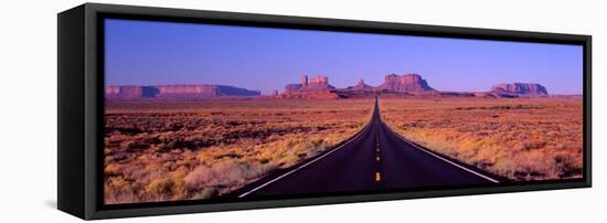 This Is Route 163 That Runs Through the Navajo Indian Reservation-null-Framed Stretched Canvas