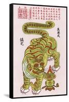 This is the Guardian Tiger Who Protects the Treasures of the Chinese-null-Framed Stretched Canvas