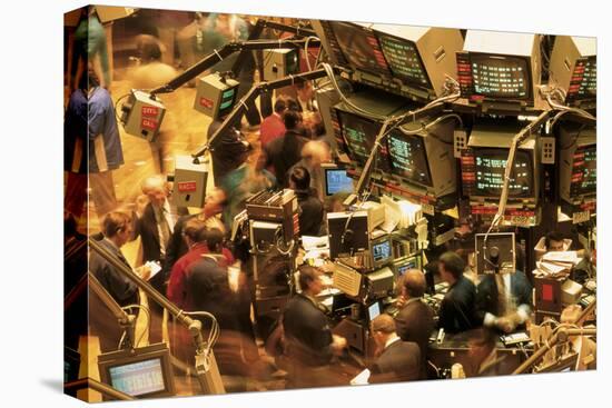 This Is the Interior of the New York Stock Exchange on Wall Street-null-Stretched Canvas