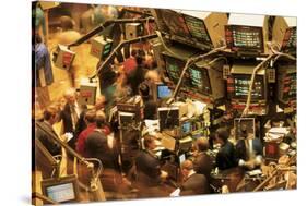 This Is the Interior of the New York Stock Exchange on Wall Street-null-Stretched Canvas