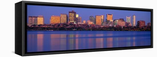 This Is the State Capitol and Skyline Along the Charles River-null-Framed Stretched Canvas