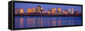 This Is the State Capitol and Skyline Along the Charles River-null-Framed Stretched Canvas