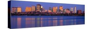 This Is the State Capitol and Skyline Along the Charles River-null-Stretched Canvas