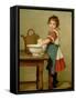 This Is the Way We Wash Our Clothes-George Dunlop Leslie-Framed Stretched Canvas