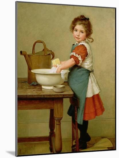 This Is the Way We Wash Our Clothes-George Dunlop Leslie-Mounted Giclee Print