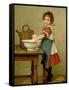 This Is the Way We Wash Our Clothes-George Dunlop Leslie-Framed Stretched Canvas