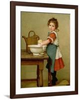 This Is the Way We Wash Our Clothes-George Dunlop Leslie-Framed Giclee Print