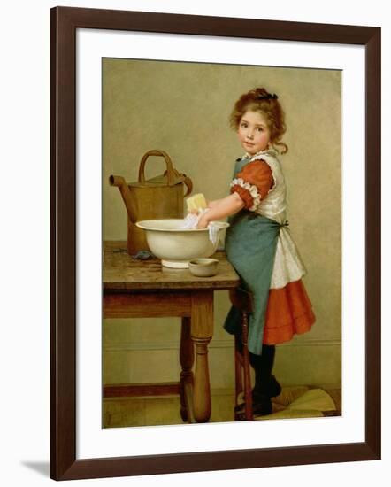 This Is the Way We Wash Our Clothes-George Dunlop Leslie-Framed Giclee Print