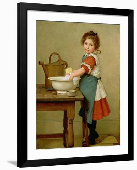 This Is the Way We Wash Our Clothes-George Dunlop Leslie-Framed Giclee Print