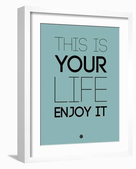 This Is Your Life Blue-NaxArt-Framed Art Print