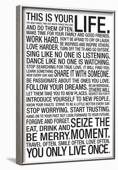 This Is Your Life-null-Framed Poster