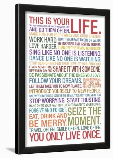 This Is Your Life-null-Lamina Framed Poster