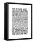 This Is Your Life-null-Framed Stretched Canvas