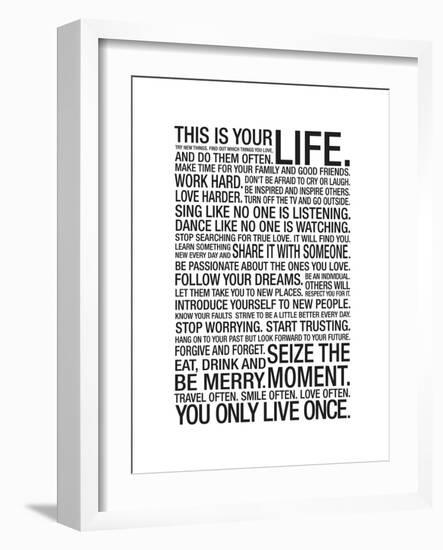 This Is Your Life-null-Framed Art Print