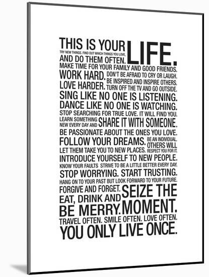 This Is Your Life-null-Mounted Art Print