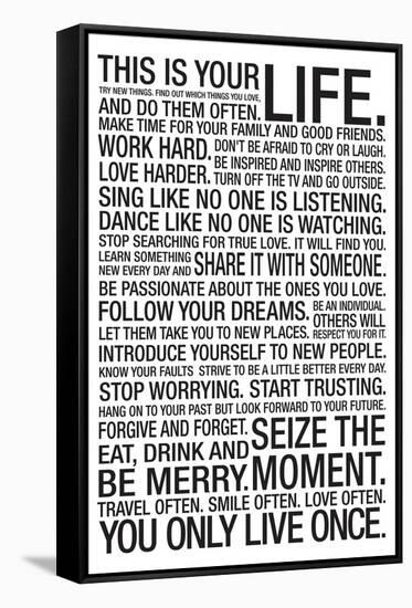 This Is Your Life-null-Framed Stretched Canvas