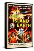 THIS ISLAND EARTH, Faith Domergue, Rex Reason, Jeff Morrow, 1955-null-Framed Stretched Canvas