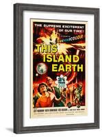 THIS ISLAND EARTH, Faith Domergue, Rex Reason, Jeff Morrow, 1955-null-Framed Art Print