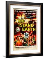 THIS ISLAND EARTH, Faith Domergue, Rex Reason, Jeff Morrow, 1955-null-Framed Art Print