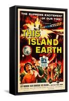 THIS ISLAND EARTH, Faith Domergue, Rex Reason, Jeff Morrow, 1955-null-Framed Stretched Canvas