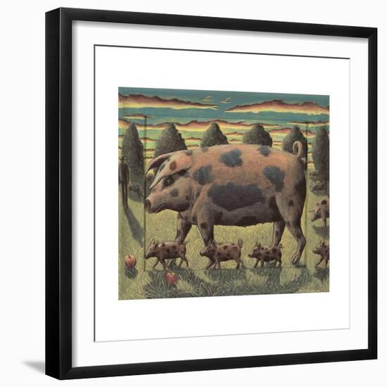 This Little Pig, 2012-PJ Crook-Framed Giclee Print