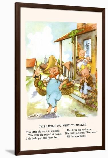 This Little Pig Went to Market-Bird & Haumann-Framed Art Print