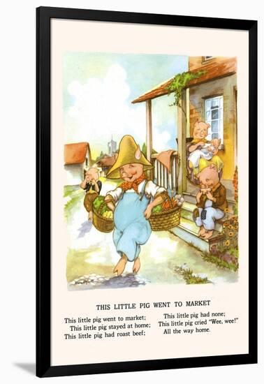 This Little Pig Went to Market-Bird & Haumann-Framed Art Print