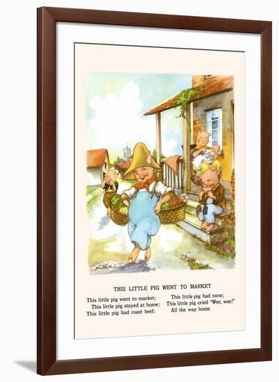 This Little Pig Went to Market-Bird & Haumann-Framed Art Print