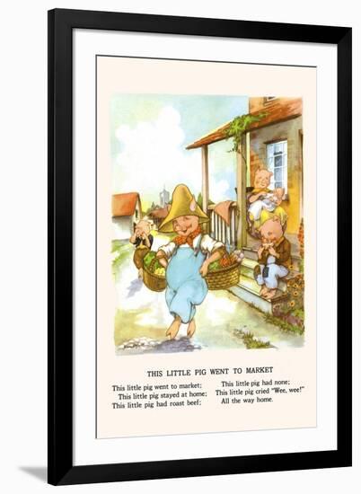 This Little Pig Went to Market-Bird & Haumann-Framed Art Print