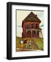 "This Old House," May 18, 1946-John Falter-Framed Premium Giclee Print