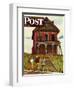 "This Old House," Saturday Evening Post Cover, May 18, 1946-John Falter-Framed Giclee Print