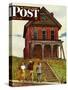 "This Old House," Saturday Evening Post Cover, May 18, 1946-John Falter-Stretched Canvas