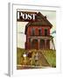 "This Old House," Saturday Evening Post Cover, May 18, 1946-John Falter-Framed Giclee Print