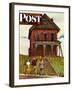 "This Old House," Saturday Evening Post Cover, May 18, 1946-John Falter-Framed Giclee Print