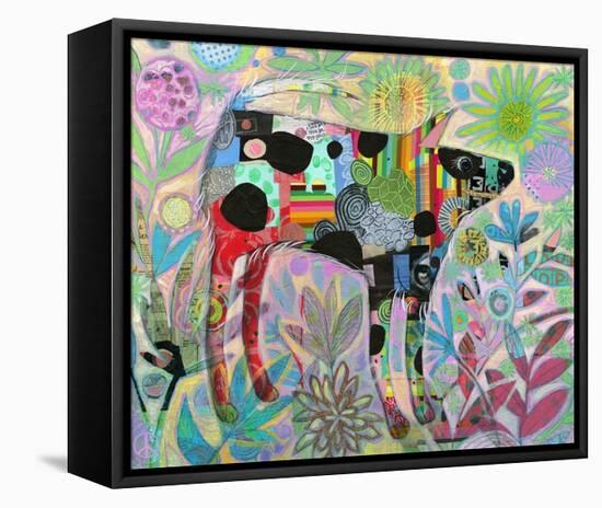 This Old Pup Has Always Been There for Me-Judy Verhoeven-Framed Stretched Canvas