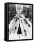 This Photograph Shows the View Looking North Over New York City's Times Square-null-Framed Stretched Canvas