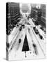 This Photograph Shows the View Looking North Over New York City's Times Square-null-Stretched Canvas