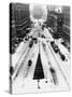 This Photograph Shows the View Looking North Over New York City's Times Square-null-Stretched Canvas