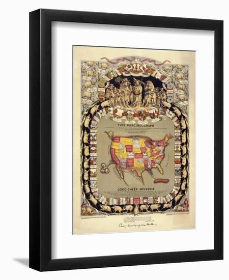 This Porcineograph, Pork in 1876-null-Framed Giclee Print